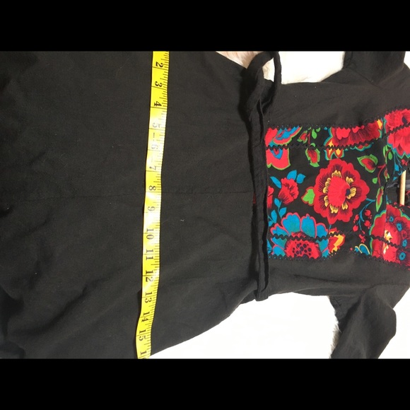 Vintage folk festival 70’s wool hippie dress Xs - Picture 6 of 8